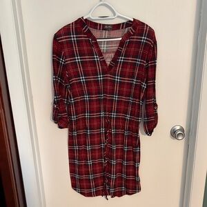 Lily Rose Red Plaid Dress